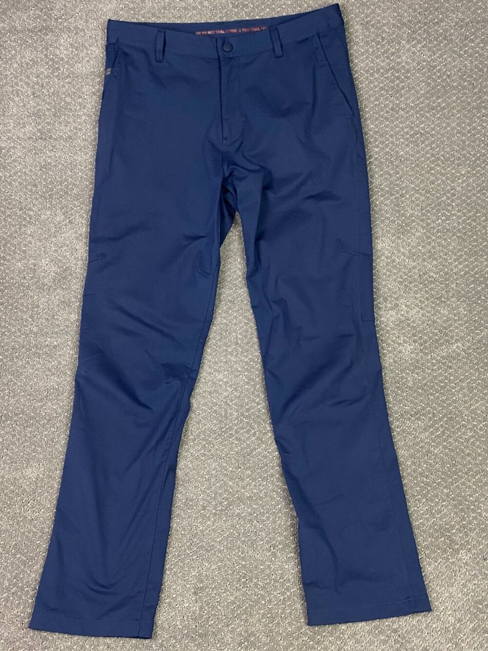 Rhone Commuter Classic Pants Mens 33 Measures 34x32 Navy Blue Performance Golf